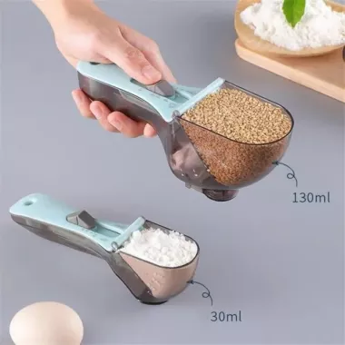 Регулируемые пластиковые мерные ложки 2 штуки Adjustable measuring spoon Регулируемые пластиковые мерные ложки 2 штуки Adjustable measuring spoon