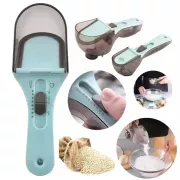 Регулируемые пластиковые мерные ложки 2 штуки Adjustable measuring spoon