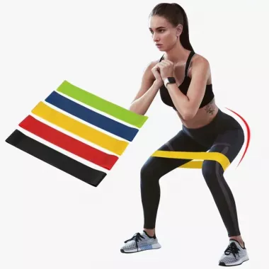 Резинки для фитнеса Loop Bands 5 штук с чехлом в комплекте