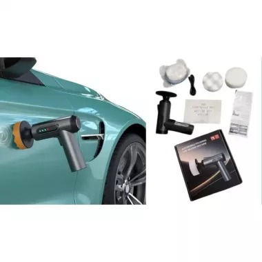 Ручная полировочная машинка Lesko LY-02 для авто аккумуляторная для полировки чистки машины 3 диска USB