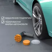Ручная полировочная машинка Lesko LY-02 для авто аккумуляторная для полировки чистки машины 3 диска USB