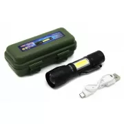Ручний акумуляторний ліхтарик з боковим діодом MX-511S-COB