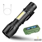 Ручний акумуляторний ліхтарик з боковим діодом MX-511S-COB