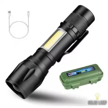 Ручний акумуляторний ліхтарик з боковим діодом MX-511S-COB