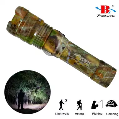 Ручной аккумуляторный фонарик с боковым диодом Power style MX-915M-COB камуфляжный расцветка