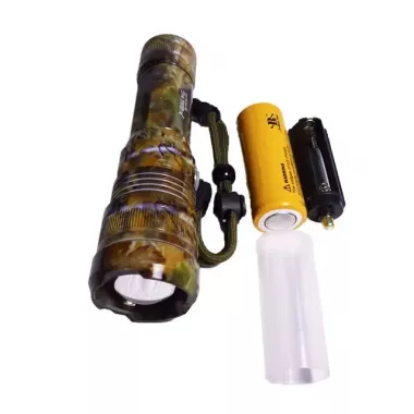 Ручной аккумуляторный фонарик с боковым диодом Power style MX-915M-COB камуфляжный расцветка