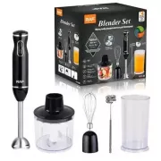 Ручной погружной блендер RAF R.314B с металлической ножкой 5в1 400 Вт