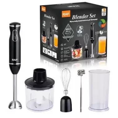 Ручной погружной блендер RAF R.314B с металлической ножкой 5в1 400 Вт Ручной погружной блендер RAF R.314B с металлической ножкой 5в1 400 Вт
