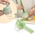 Ручной измельчитель для овощей 4в1 Food Chopper / Электрическая кухонная овощерезка / Мини блендер-слайсер
