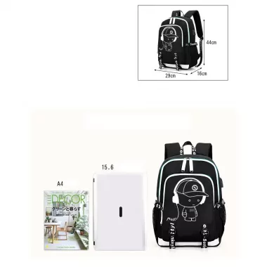 Рюкзак Senkey & Style Music з USB світиться в темряві