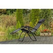 Садове Крісло Шезлонг до 120 кг Складаний Шезлонг для Дачі Zero Gravity XXL