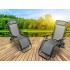 Садове Крісло Шезлонг до 120 кг Складаний Шезлонг для Дачі Zero Gravity XXL
