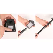 Садовый фонарь на солнечной батарее Квадрат LED 26 см 6 WW Белый теплый