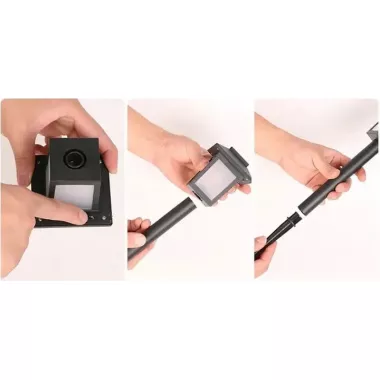 Садовый фонарь на солнечной батарее Квадрат LED 26 см 6 WW Белый теплый