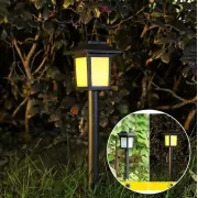 Садовый фонарь на солнечной батарее Квадрат LED 26 см 6 WW Белый теплый