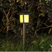 Садовый фонарь на солнечной батарее Квадрат LED 26 см 6 WW Белый теплый