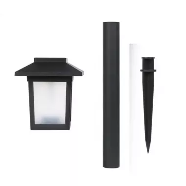 Садовый фонарь на солнечной батарее Квадрат LED 26 см 6 WW Белый теплый