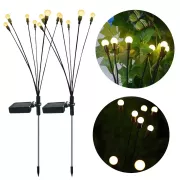 Садовый фонарь в упаковке 2 шт на солнечной батарее