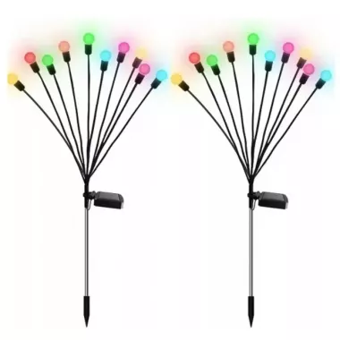 Садовый светодиодный светильник на солнечной батарее - Светлячок (2шт набор) RGB Садовый светодиодный светильник на солнечной батарее - Светлячок (2шт набор) RGB