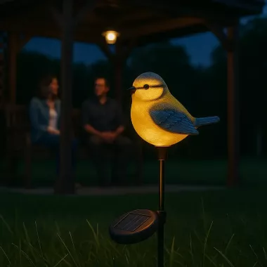 Садовый светильник на солнечной батарее 1шт, Птица / Декоративный фонарь / Уличный светильник на аккумуляторе