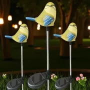 Садовый светильник на солнечной батарее 1шт, Птица / Декоративный фонарь / Уличный светильник на аккумуляторе