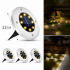 Садовый уличный светодиодный фонарь-подсветка на солнечной батарее Solar Pathway Lights 4шт 12см