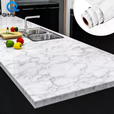 Самоклеящаяся пленка Supretto Мрамор 2Mх0. 60M Белая