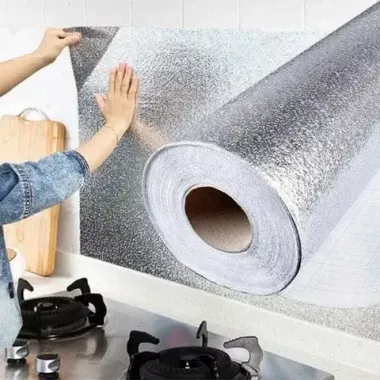 Самоклеющаяся фольга для кухни 3 метра Самоклеющаяся фольга для кухни 3 метра