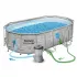 Семейный овальный каркасный бассейн Bestway 56716 549х274х122 см с фильтром и лестницей на 13420 л