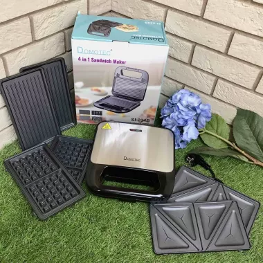 Вафельница-сендвичница 4в1 Domotec SI-234B 1200w