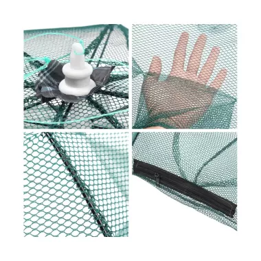 Мережа рибальська автоматична, 4-8 отворів, нейлонова, складана Мережа рибальська автоматична, 4-8 отворів, нейлонова, складана