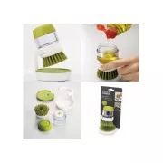 Щетка для мытья посуды с дозатором для моющего средства Soap Brush