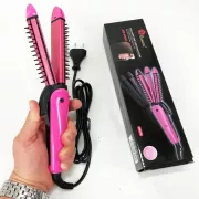 Щипцы для выравнивания, гофре, локоны, расческа с покрытием DOMOTEC MS-4906 3в1