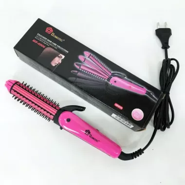 Щипцы для выравнивания, гофре, локоны, расческа с покрытием DOMOTEC MS-4906 3в1