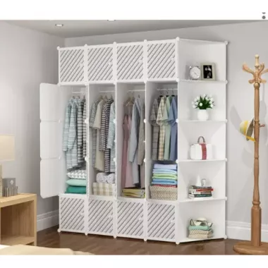 Шкаф купе с жалюзи и антресолью XL: стильная функциональность 181.5*35*181.5cm 15.8 KG белый мрамор