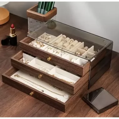 Шкатулка для хранения ювелирных украшений под дерево