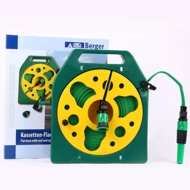 Шланг 20м садовый пвх на катушке в комплекте с пистолетом-распылителем на 4 режима