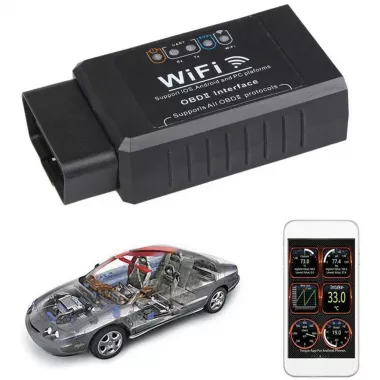 Сканер для диагностики автомобиля OBD2 ELM327 WI-FI Сканер для диагностики автомобиля OBD2 ELM327 WI-FI