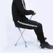 Складная трость-стул, палка-сиденье на 3-х ножках для ходьбы пожилых людей