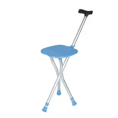 Складная трость-стул, палка-сиденье на 3-х ножках для ходьбы пожилых людей
