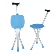 Складная трость-стул, палка-сиденье на 3-х ножках для ходьбы пожилых людей