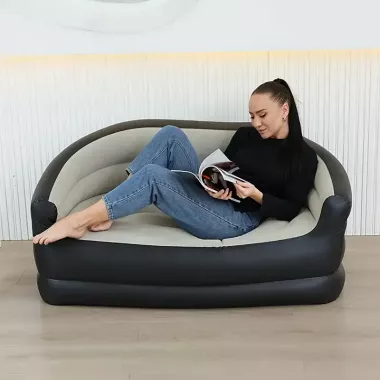 Складной диван для отдыха, Портативная кровать с подлокотниками ПВХ материал XL-1134