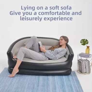 Складной диван для отдыха, Портативная кровать с подлокотниками ПВХ материал XL-1134