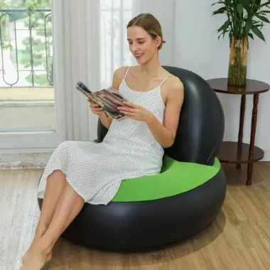 Складной надувной диван / Бескаркасный пуфик/ Портативное складное кресло для дома, дачи, туризма и отдыха