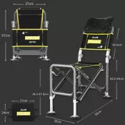 Складной телескопический стул до 150 кг, ven-1252 / Стул для рыбака / Складное кресло