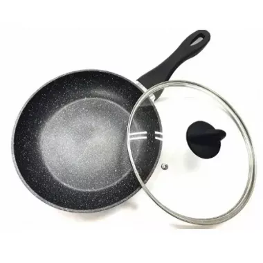 Сковорода с крышкой 24см Benson BN-491 с мраморным покрытием Сковорода с крышкой 24см Benson BN-491 с мраморным покрытием