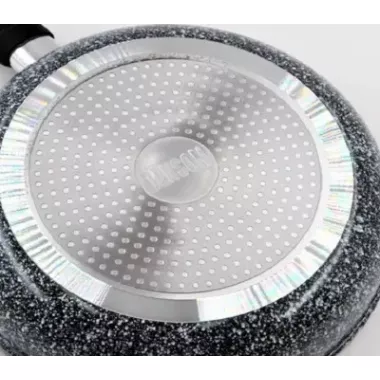 Сковорода с крышкой Benson BN-492 26см, с мраморным покрытием