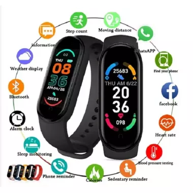 Smart Band м 6 фитнес браслет, черный Smart Band м 6 фитнес браслет, черный