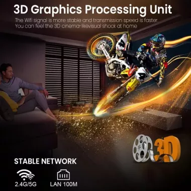 Смарт ТВ приставка LEMFO M98-Y10 2/16 Гб Smart TV Stick Android 13 (ATV) з голосовим пультом