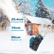 Снегоуборщик аккумуляторный на 2 АКБ складной Krafftec 36V 6Ah